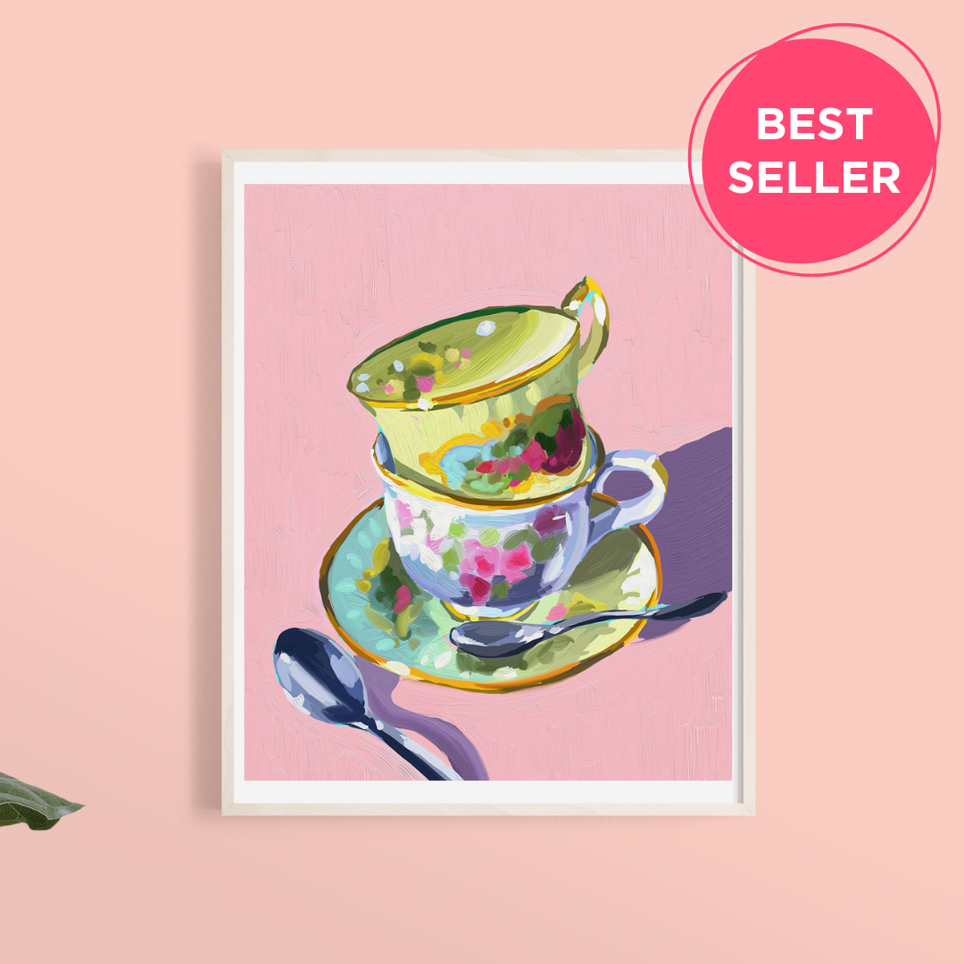 Tea Cup 8x8 print — Svitlana M. Fine Art
